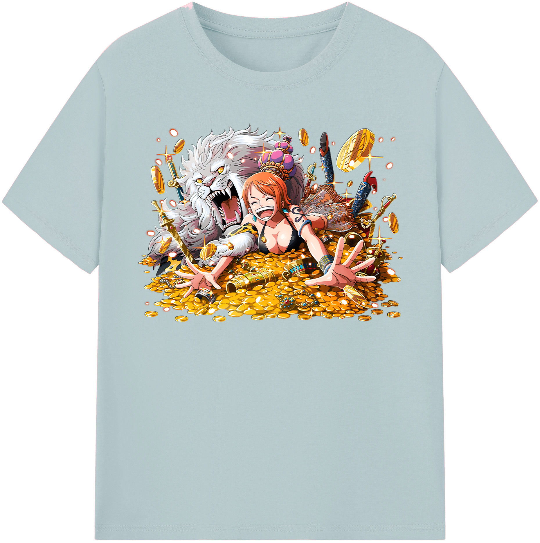ワンピース ナミ ONE PIECE Nami 綿100％半袖Tシャツ（フロントプリント）